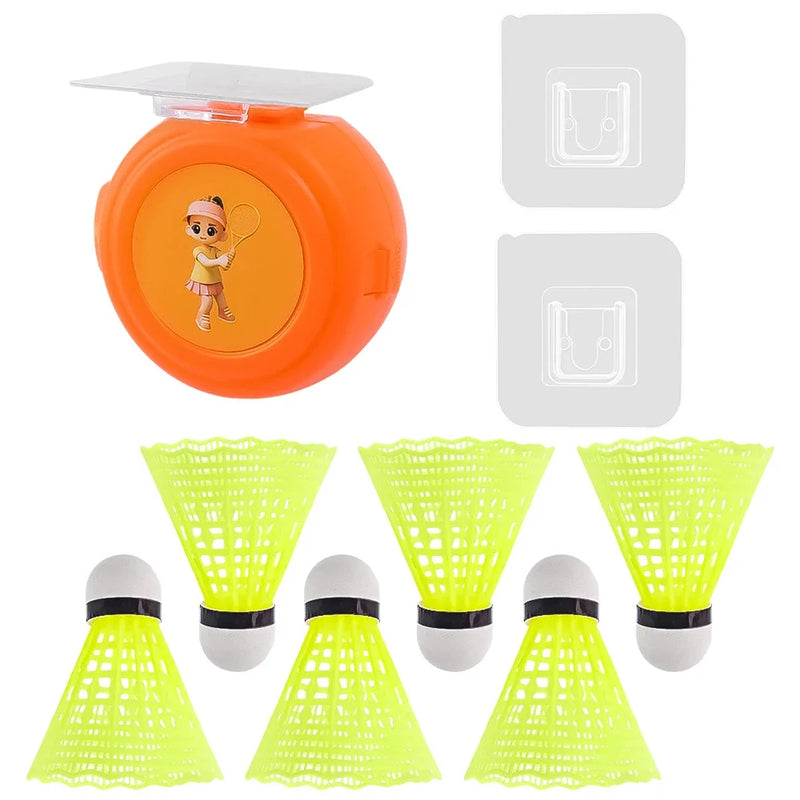 Badminton Trainer Set Badminton Practice Equipment Self-Study Badminton Rebound Device for Kids Adult Indoor Outdoor Exercise