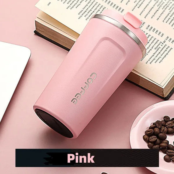 tainless Steel Coffee Cup Travel Thermal Mug Leak-Proof Thermos Bottle Tea Coffee Mug Vacuum Flask Insulated Cups