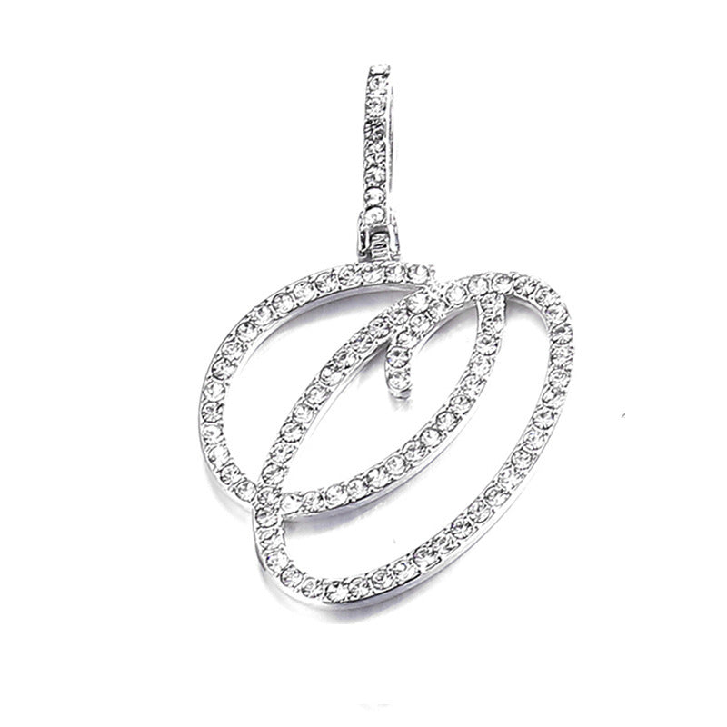 Hip hop accessories grass letter pendant melon seed buckle Cuban chain accessory