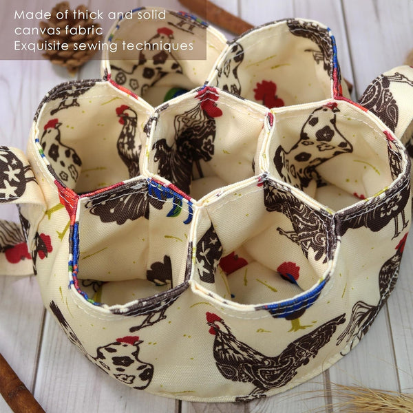 Egg Collection Basket Egg Collection Basket 7 Bags Chicken Mother Chicken Duck Goose Egg Housewife Farm Garden