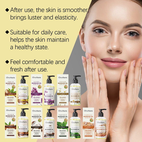 Lavender Body Essential Oil Hydrating And Moisturizing Body Moisturizing Massage Essential Oil For Long-Lasting Moisturizing