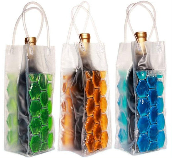 Rapid Ice Wine Cooler PVC Beer Bag Outdoors Ice Gel  Picnic CoolSacks Wine Cooler Chillers Frozen  Bottle