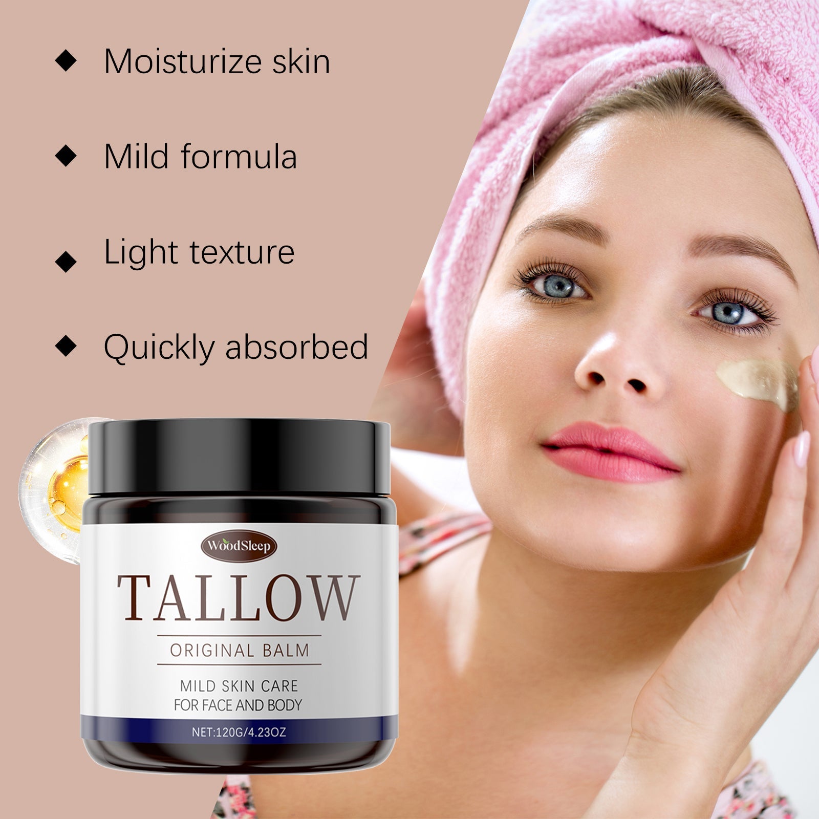 Tallow Honey Moisturizing Cream Facial Hydrates And Gently Nourishes The Skin