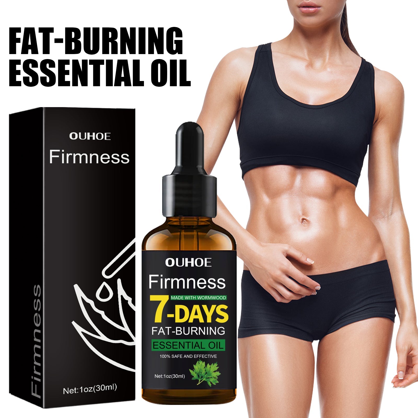 Firming And Slimming Essential Oil, Shows The Curves Of The Body, Firming Shaping And Slimming Body Essential Oil