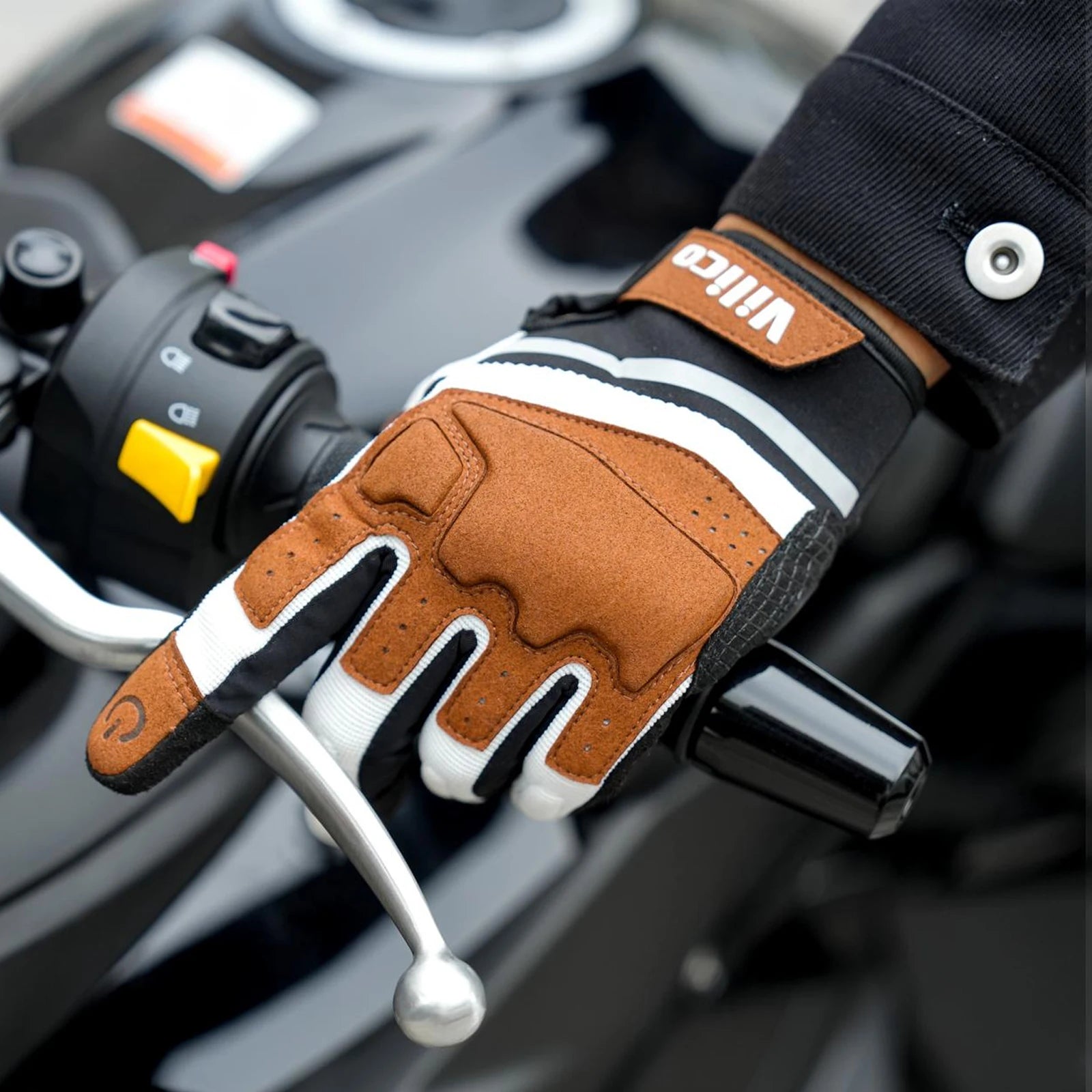 Outdoor sports warm anti slip wear-resistant shock-absorbing anti-collision touch screen road bike riding gloves