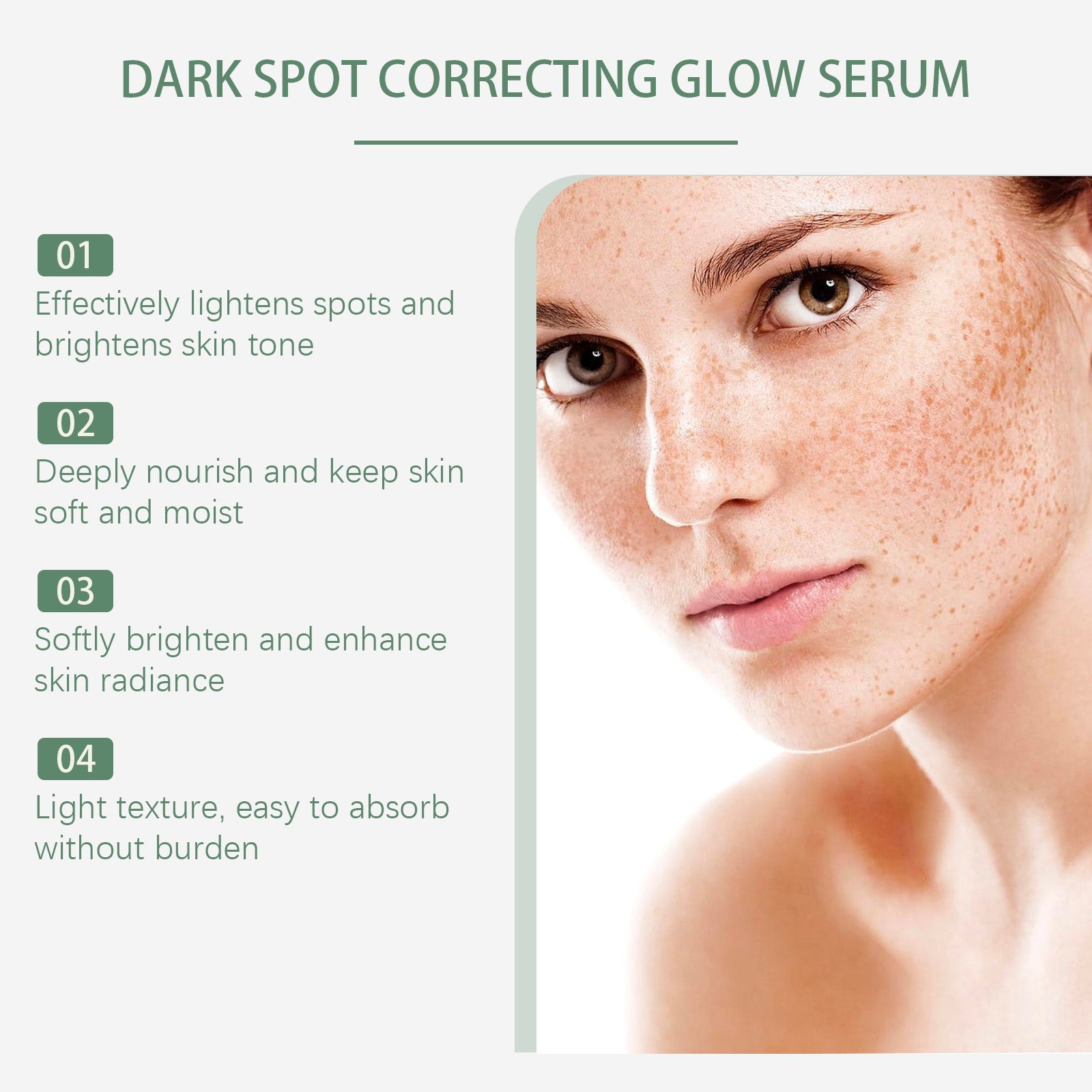 Brightening Serum Moisturizes, Brightens, Improves Dark Skin Tone And Brightens Face Skin Serum