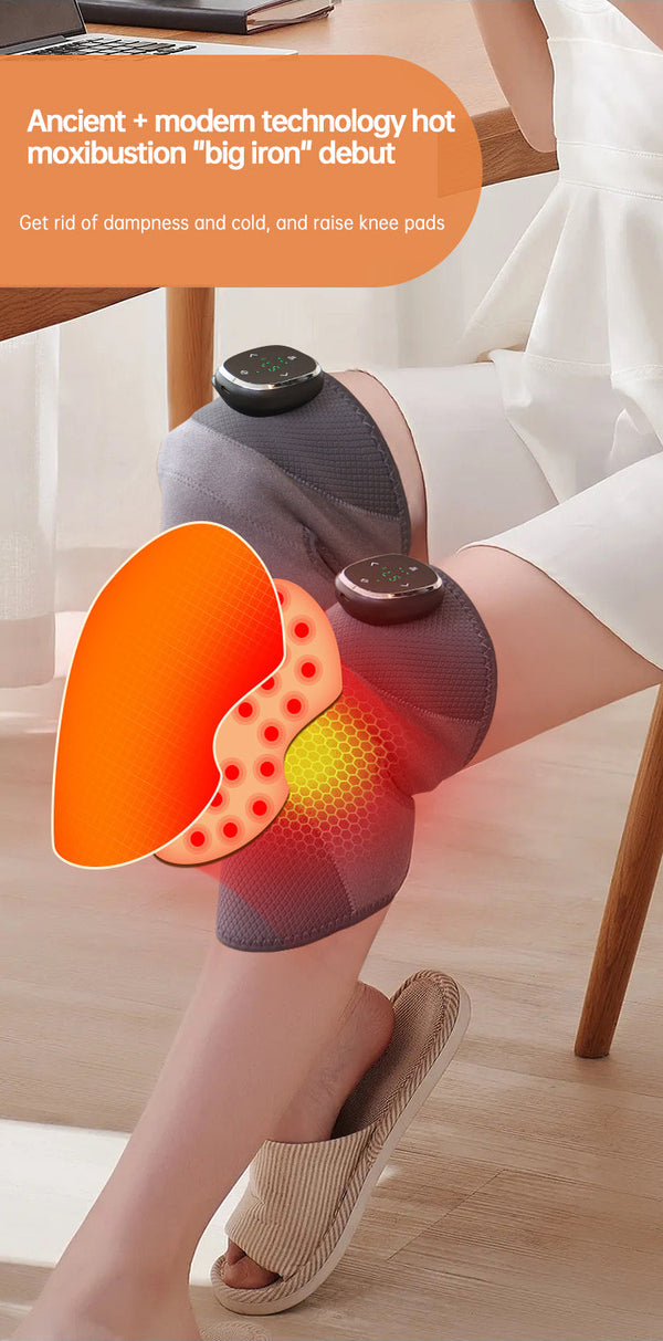 Heated Knee Brace Wrap Pad Dual-use Thermostat Usb Heating Knee Pads For Knee Sprains Strains Arthritis with massage