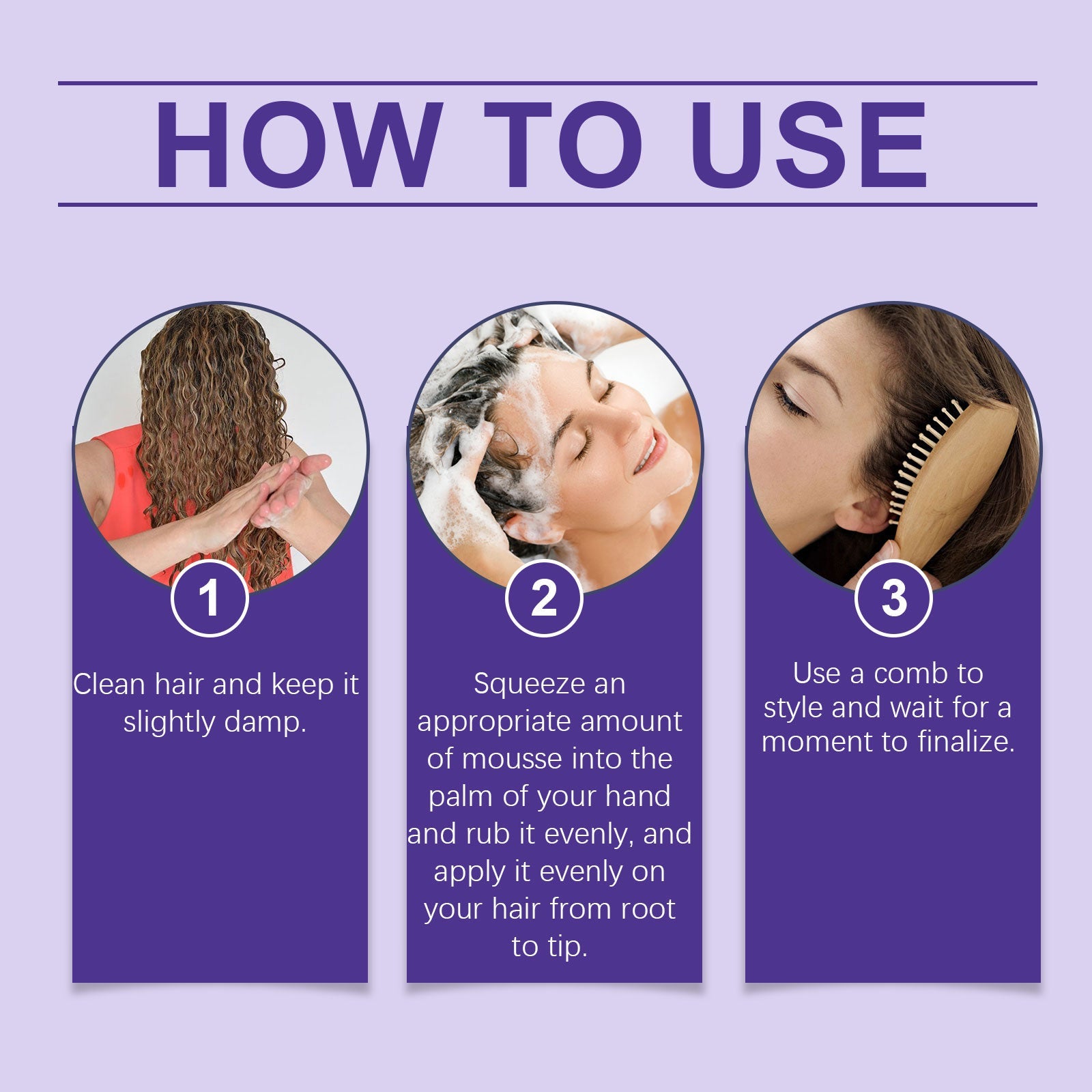 Curls Volumizing And Styling Mousse Curls Styling Shine Confident, Soft And Elastic Curling