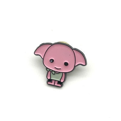 Harri Potter Wizard student Enamel Pin Brooches Cartoon Creative Metal Brooch Pins Denim Hat Badge Collar Jewelry
