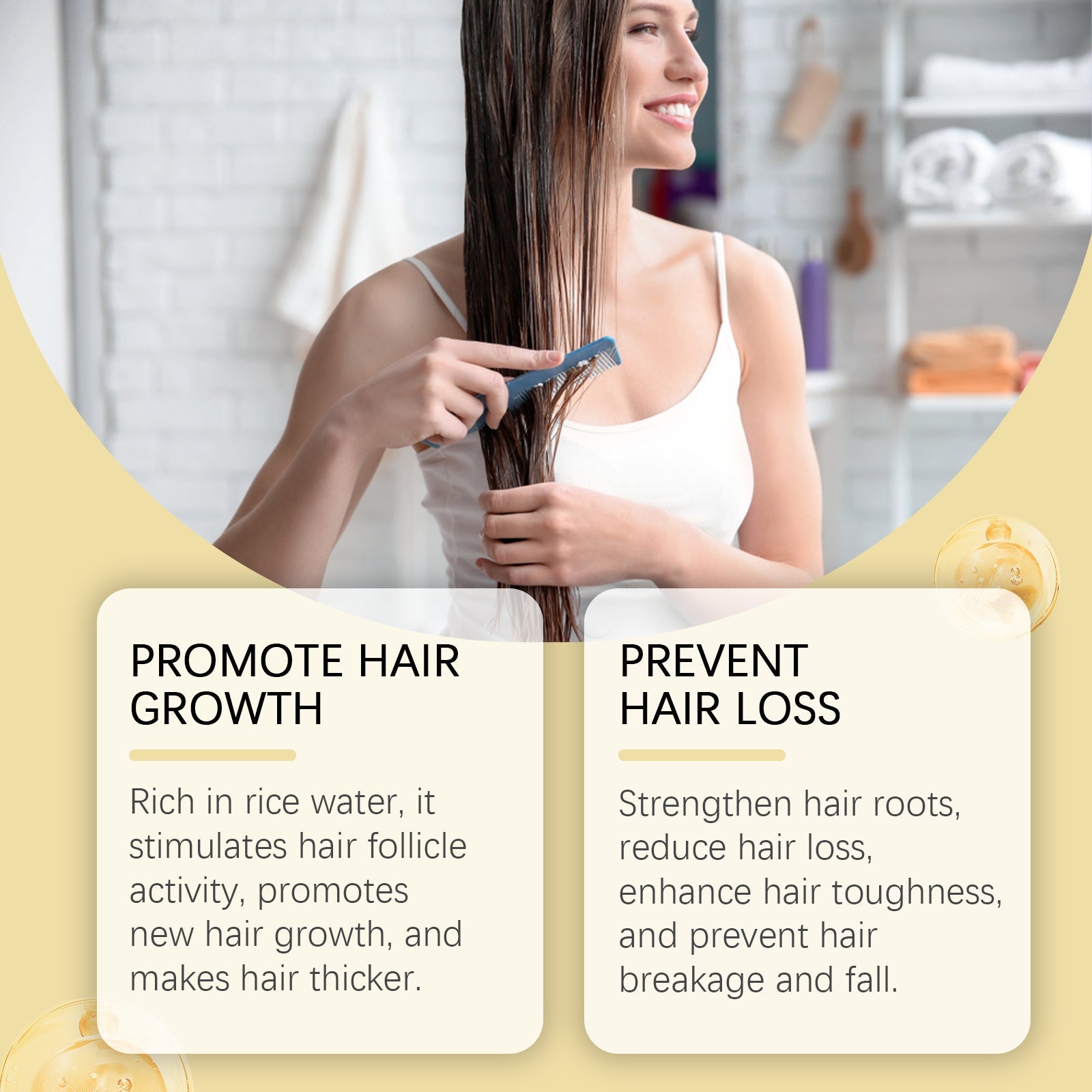 Hair Care Mist Nourishes Scalp, Moisturizes Hair And Shines Castor Oil Repair Spray