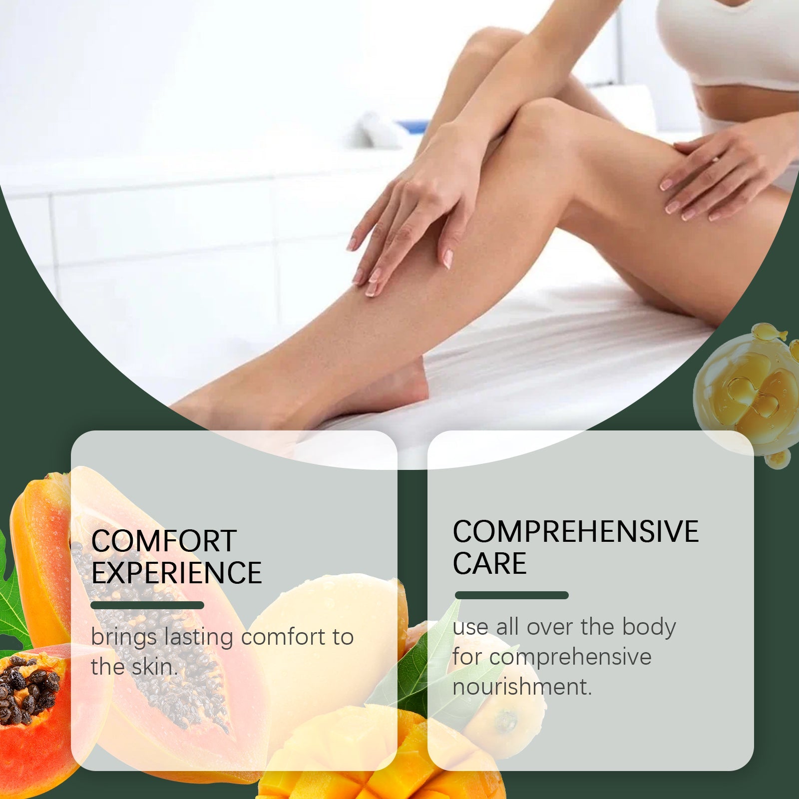 Woodsleep Handmade Papaya And Mango Body Oil Nourishes, Caress And Massages All Over The Skin