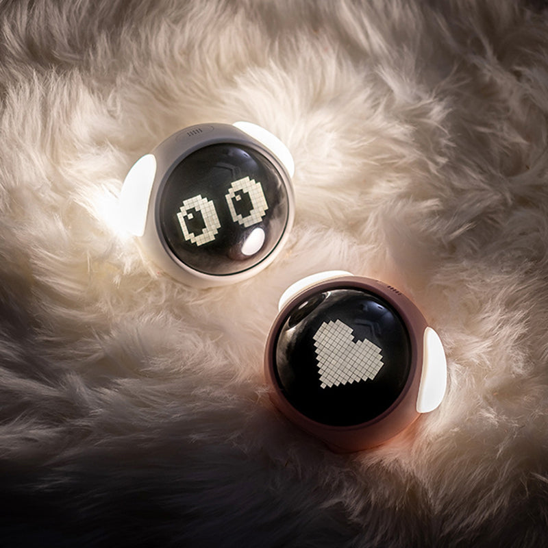 Cute Cartoon Digital Alarm Clock with Light and Emotion Function for Kids