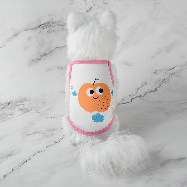 Pet supplies pet clothes cute fruit camisoles tank tops breathable pet sunscreen mosquito and insect repellent products