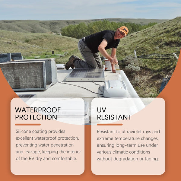 Silicone Rv Roof Paint, Rv Roof Repair Wood Paint Leak Sealant