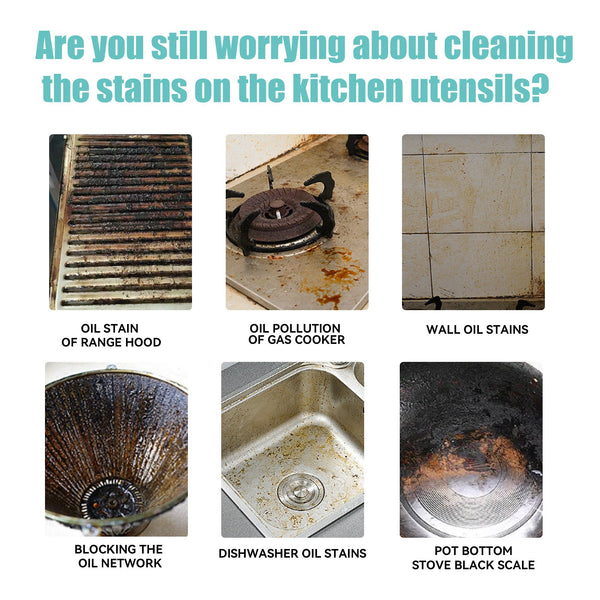 Gel Cleaner For Pot Bottom, Kitchen Cooktop With Cleaning Oil Stains And Rust Remover