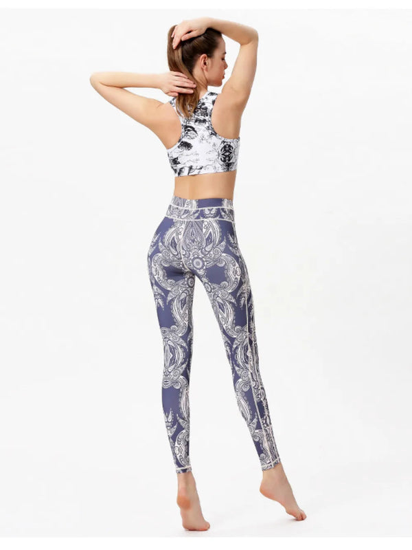 Printed Active High Waist Leggings