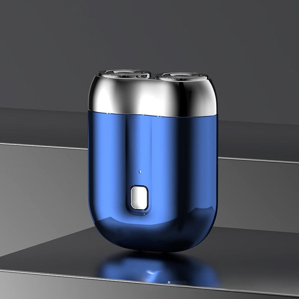 USB rechargeable electric washable shaver, men's dual blade mini travel portable shaver