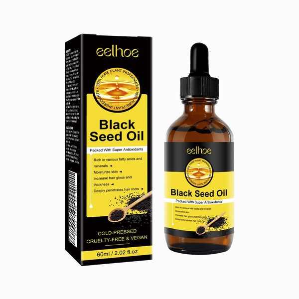 Black Seed Oil Essence To Improve Dry Hair, Nourish And Repair Damaged Hair And Prevent Hair Loss