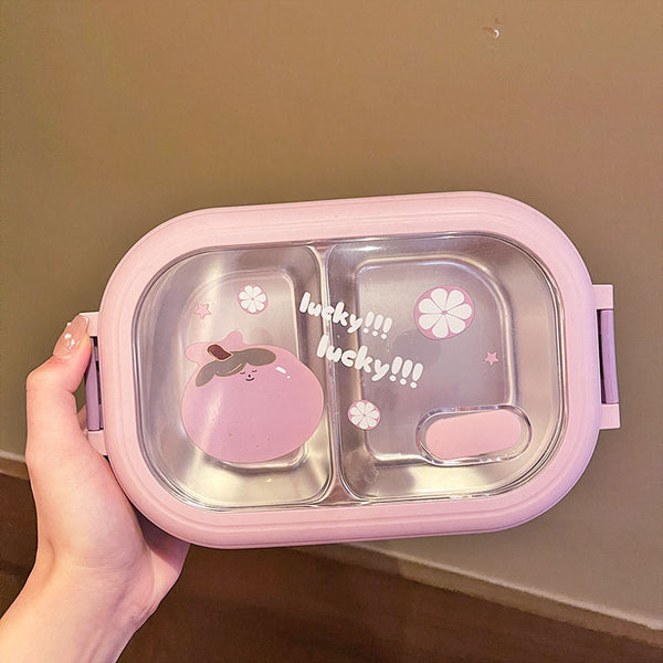 Cute portable stainless steel lunch box lunch box lunch box