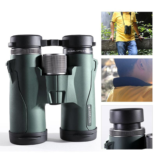 USCAMEL Binoculars Military HD 10x42 High Power Telescope Professional Hunting Outdoor,Black