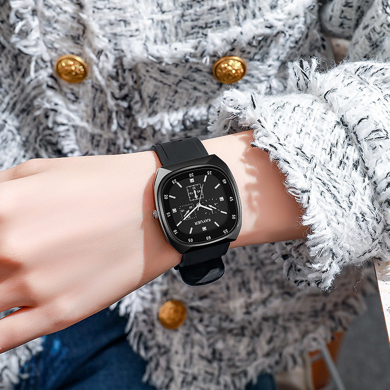 Fashionable women's watches, women's styles, Instagram, college style, student silicone, high aesthetics