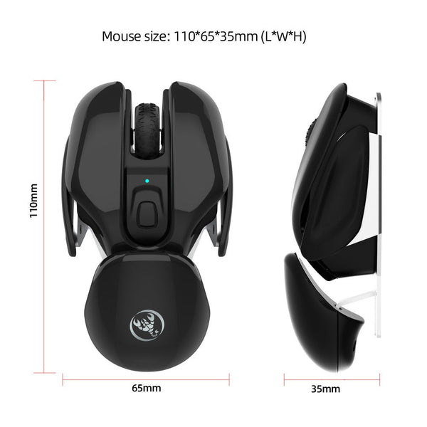 New USB wireless mouse 1600DPI rechargeable office mouse desktop laptop accessories