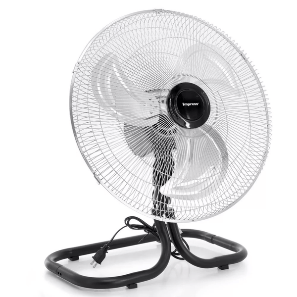 Impress 18-Inch 2-in-1 Chrome Hi-Speed Industrial Oscillating Fan