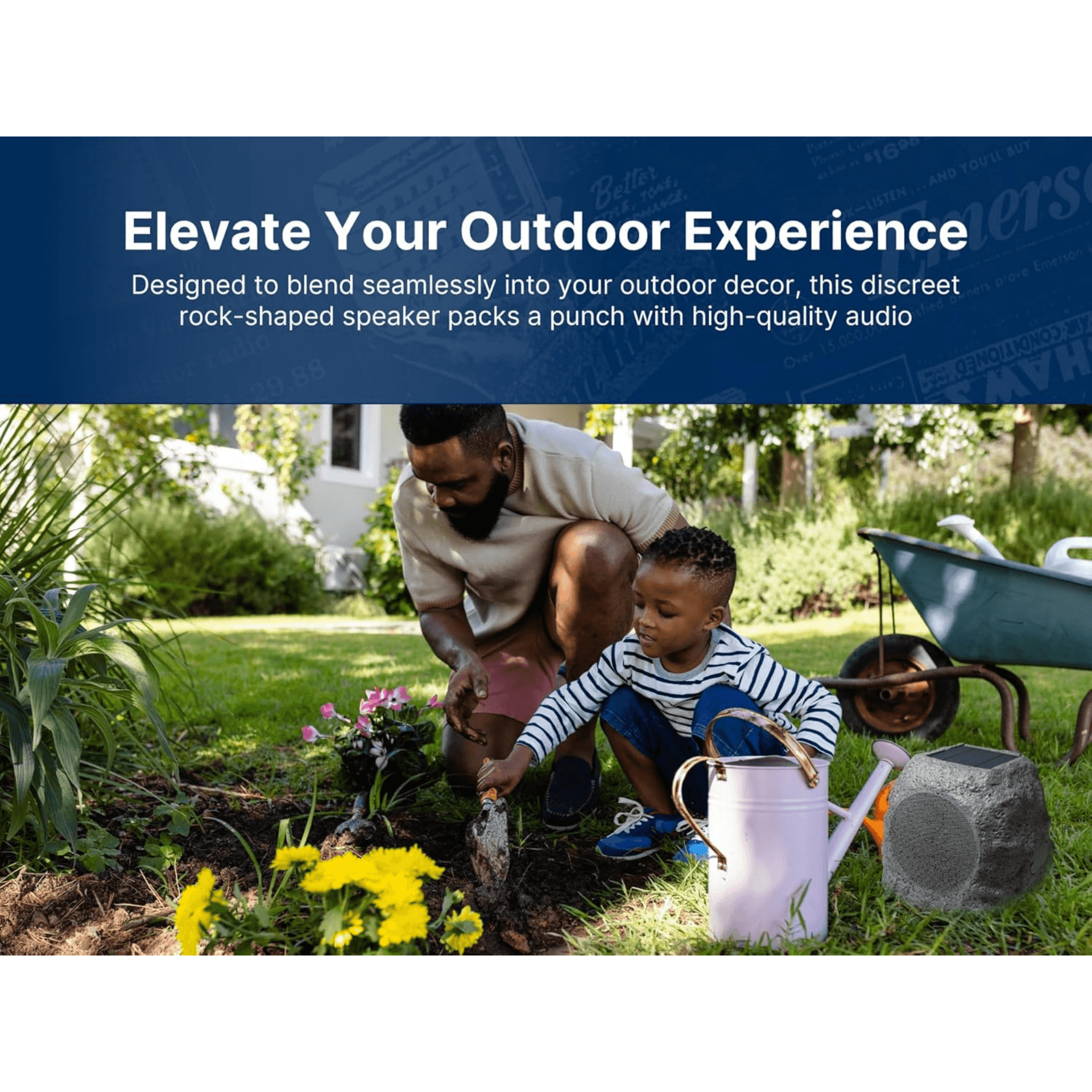 Emerson Rock Party Solar Bluetooth Speaker