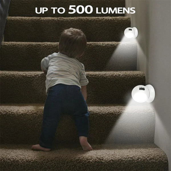 2 Pack 500 Lumens Motion Sensor Night Light