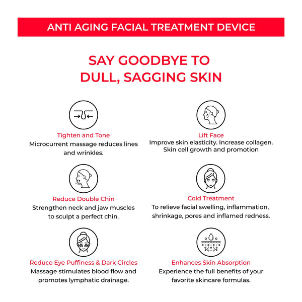 Beauty device EMS micro current 5-speed facial massage device Pore convergence beauty device