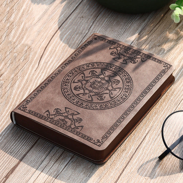Mini notebook portable small notepad exquisite printing book students learn to write and office leather notebook A6 notebook