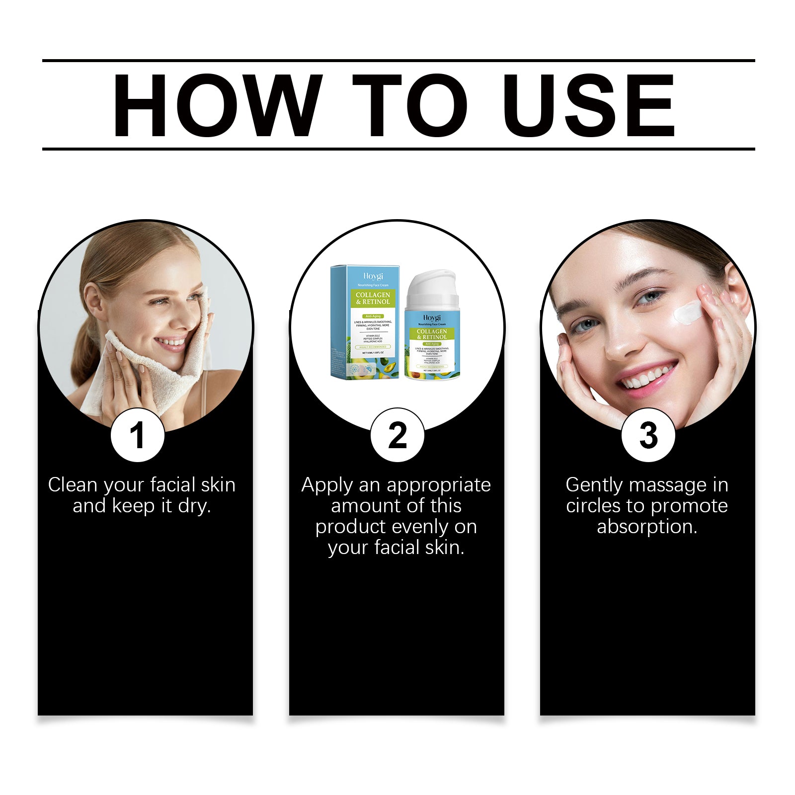 Collagen Facial Moisturizer Hydrates And Moisturizes The Facial Skin With A Soft Moisturizing Cream That Reduces Fine Lines