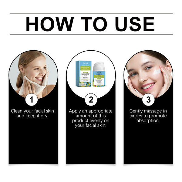 Collagen Facial Moisturizer Hydrates And Moisturizes The Facial Skin With A Soft Moisturizing Cream That Reduces Fine Lines