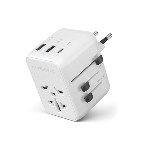 HyperGear WorldCharge Universal Travel Adapter with USB-C
