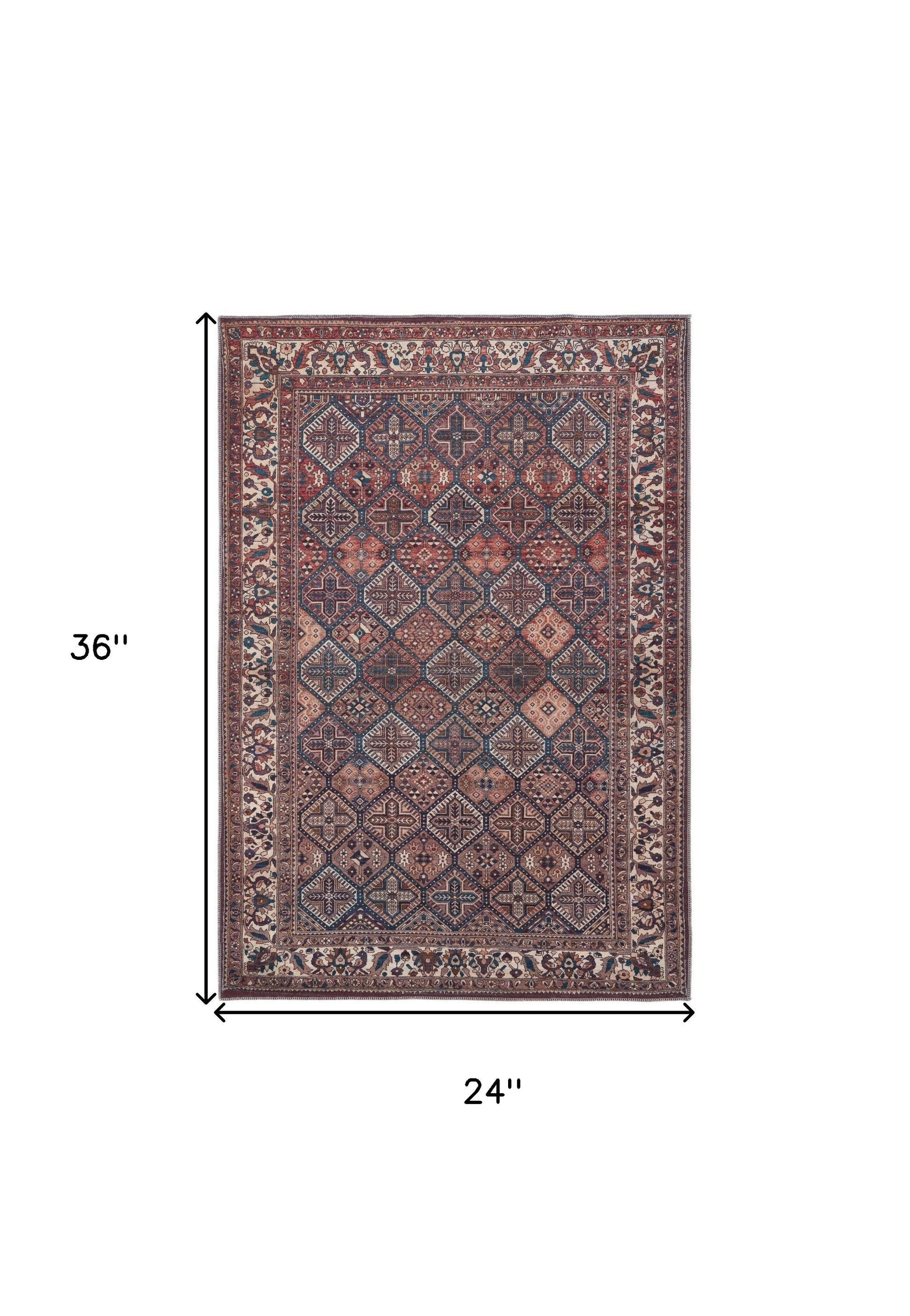 10' X 14' Ivory and Blue Floral Power Loom Area Rug