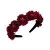Fashionable fabric flower stamen flower hair hoop for women