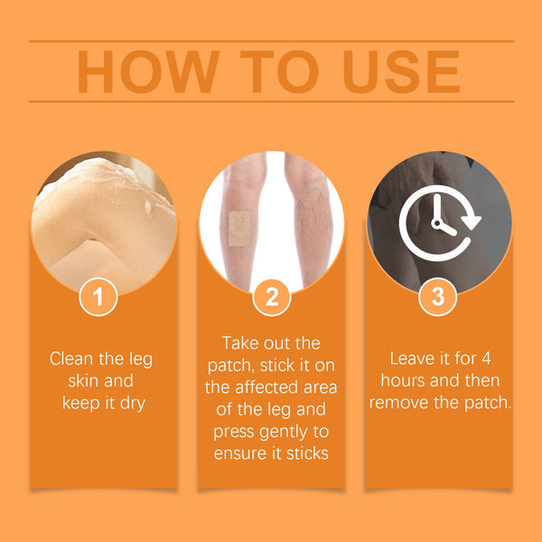 Leg Care Patch To Relieve Leg Discomfort, Blue Veins And Bumps Mild Formula To Protect Leg Vitality