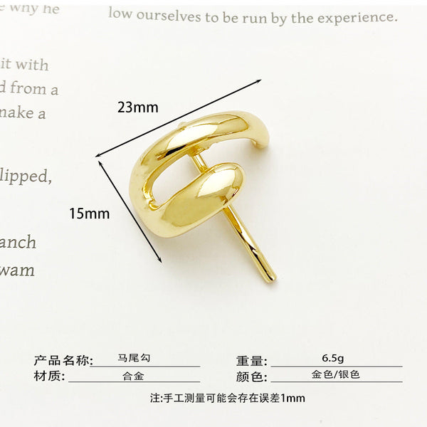 Japanese and Korean headdress accessories hairpins fashionable and simple small fresh ponytail hairpins for girls metal high-grade hair hooks and hair buckles