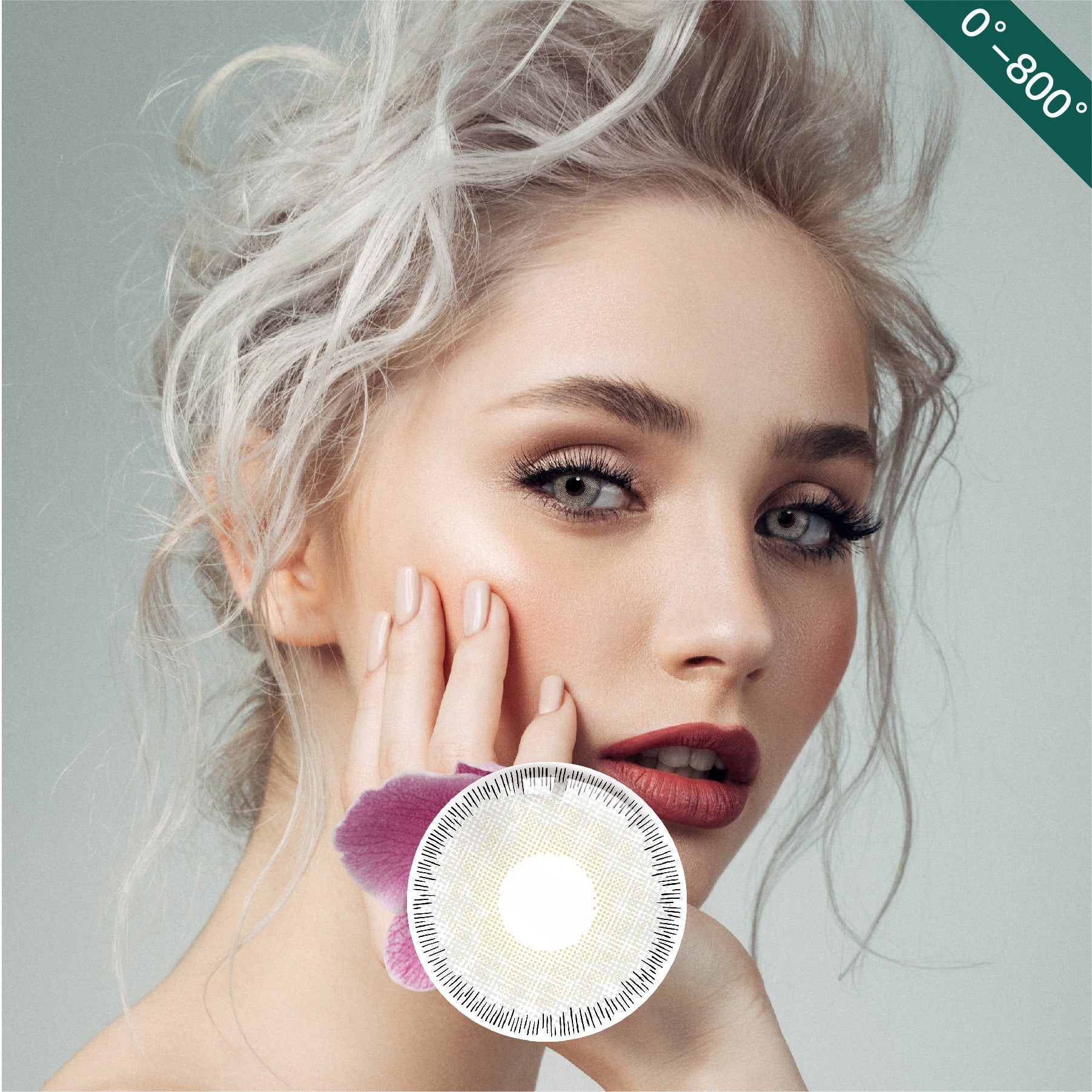 1Pair FDA Certificate Eyes Beautiful Pupil Colorful Girl Cosplay Contact Lenses  PHALAENOPSIS GRAY