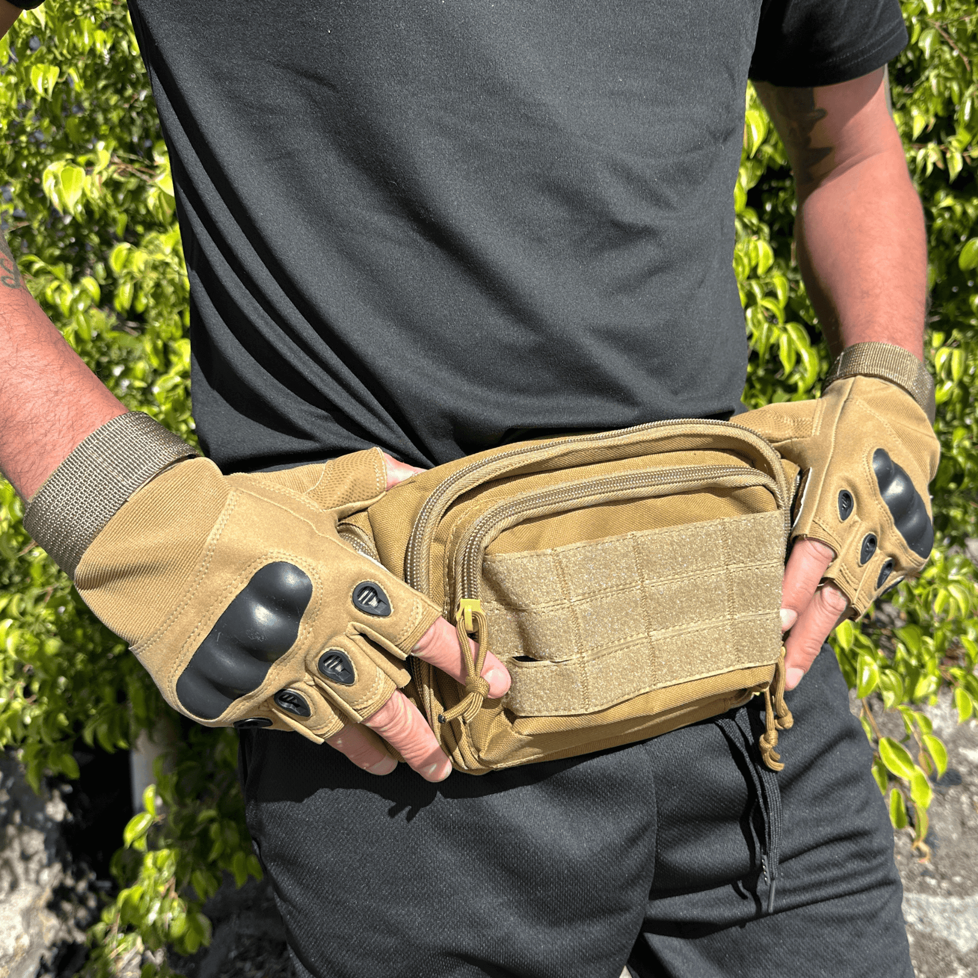 JupiterGear Tactical Military Fingerless Airsoft Gloves for Outdoor Sports, Paintball, and Motorcycling