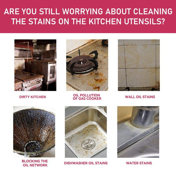 The Miracle Cleaning Paste, Kitchen Fume Cleaning Cream Powerful Multi-Effect Cleaning Oil Stains