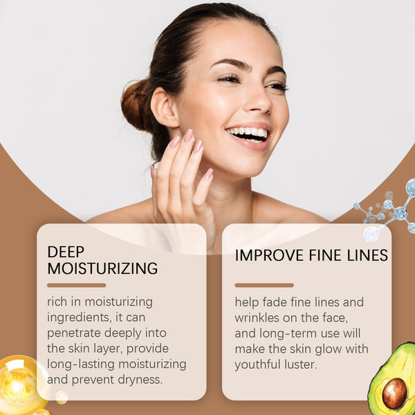 Avocado Cream For Wrinkles Gentle Moisturizing Facial Skin Moisturizing Daily Cream