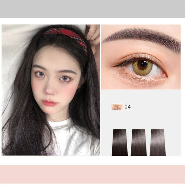 Four-Headed Bifurcated Eyebrow Pencil Simulation Wild Liquid Eyebrow Pencil Durable Waterproof Sweat-Proof And Easy To Color