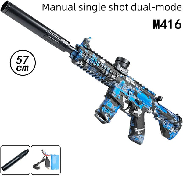 Crystal Electric MP5 High Speed Repeating AK Boy M416 Soft Bullet Toy Gun