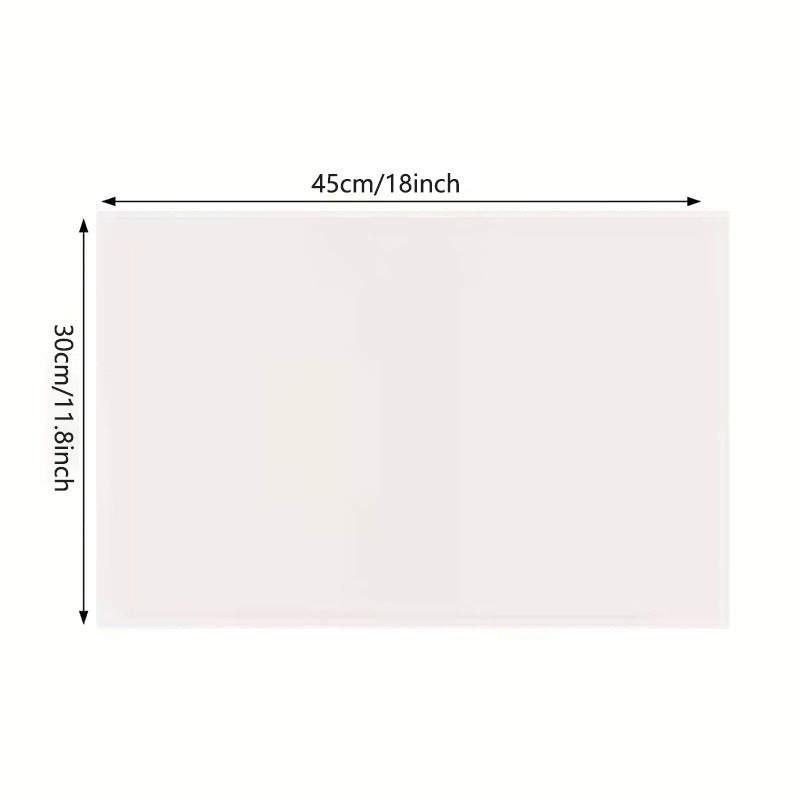 Christmas table mat with white linen starry sky and Santa Claus print