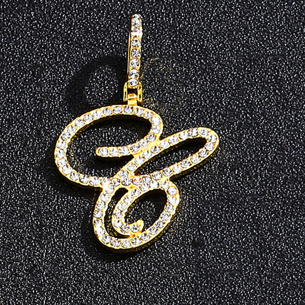 Hip hop accessories grass letter pendant melon seed buckle Cuban chain accessory