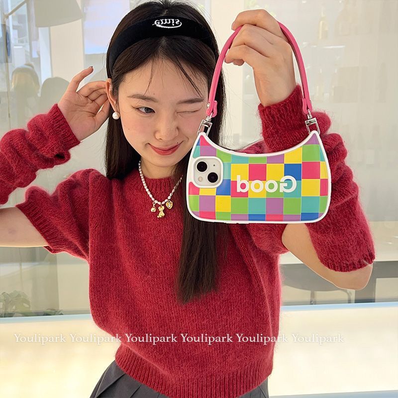 Fashion Handbag In Autumn And Winter Is Suitable For 13 Apple 14ProMax Phone Case iPhone12 All Inclusive 11