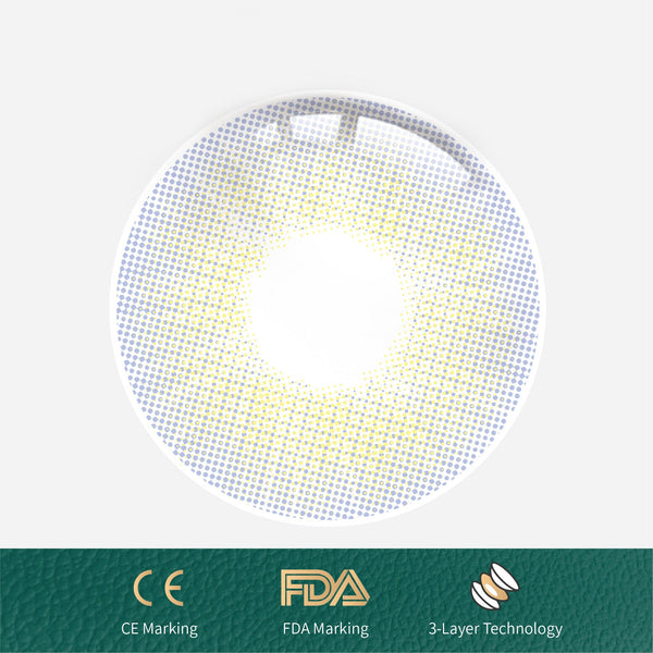 1Pcs FDA Certificate Eyes Beautiful Pupil Colorful Girl Cosplay Contact Lenses Gray