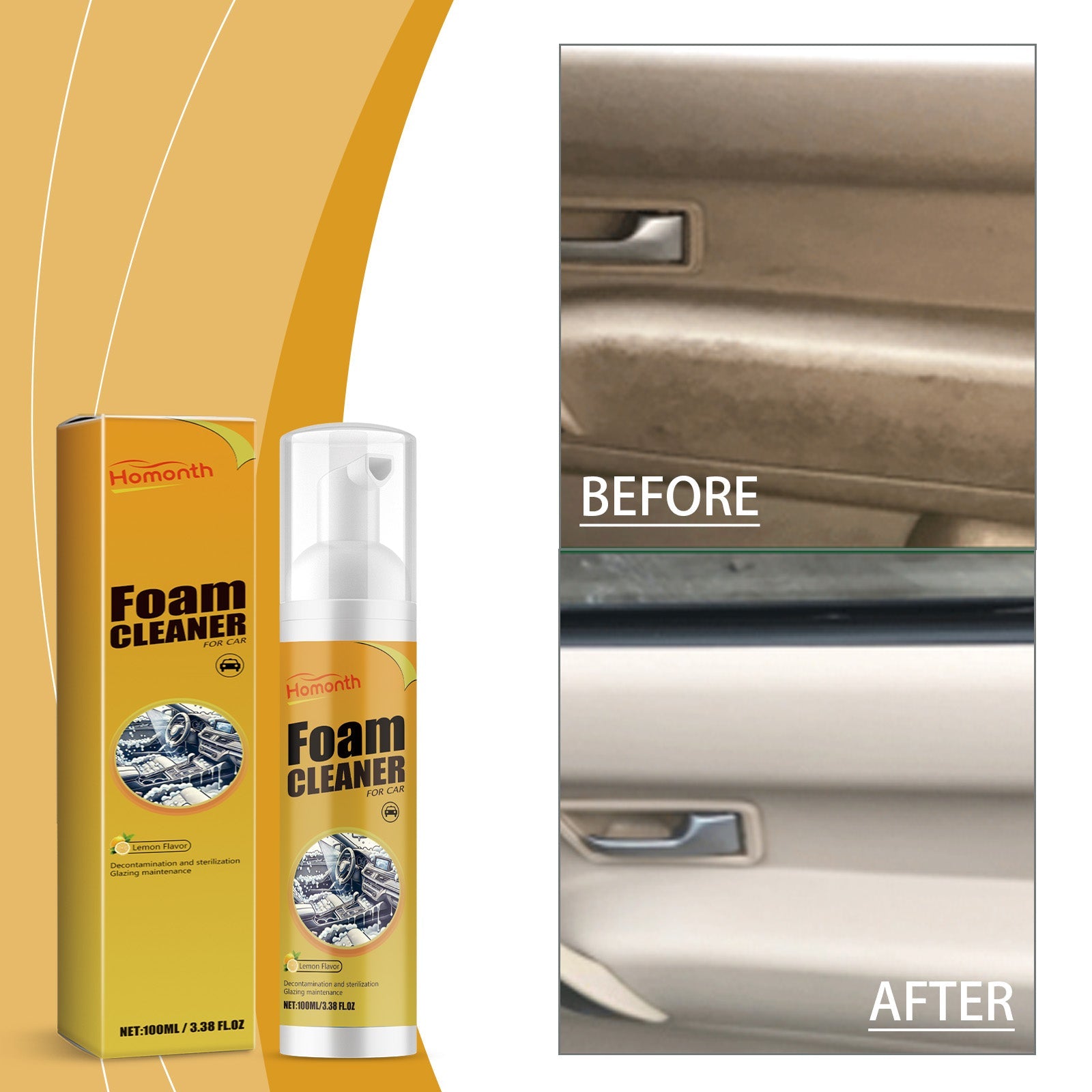 Automotive Interior Foam Cleaning Mousse, Automotive Interior Foam Cleaning Agent For Cleaning Car Roofs