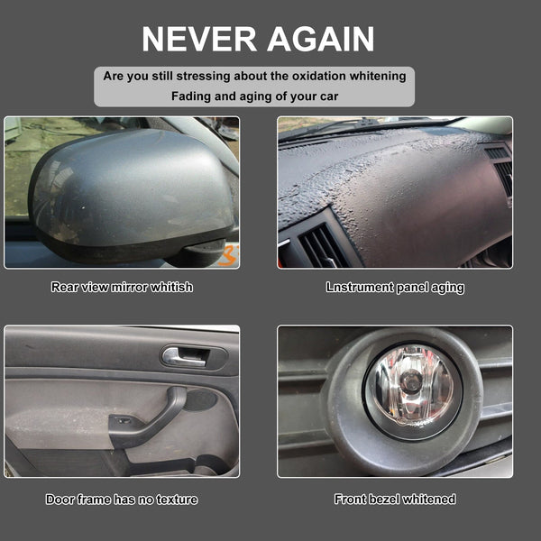 Plastic Restorer, Car Seat Interior Instrument Panel Cleaning Decontamination Polish Refurbishing Agent